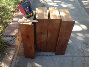Here are the drawers before I start sanding them all down. One or Two of them have large deep scratches from use over the years.